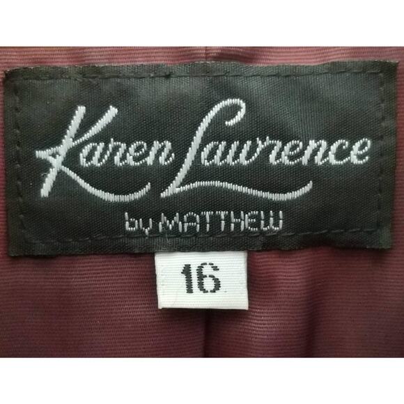 VTG Lacey Sequin Jacket Union Tag Sz L Red Green Retro Elegant MOB Festive Glam - Picture 3 of 11